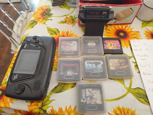 Retroconsole sega game gear - game,